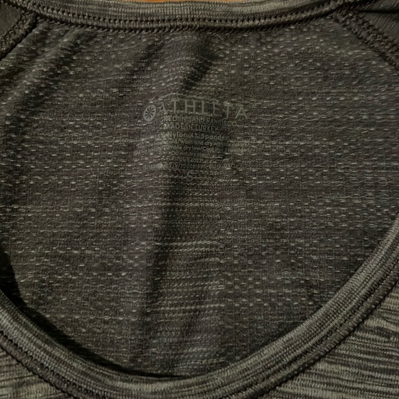 Athleta Momentum Long Sleeve Athletic Shirt Heather Gray Size Small - Picture 3 of 3